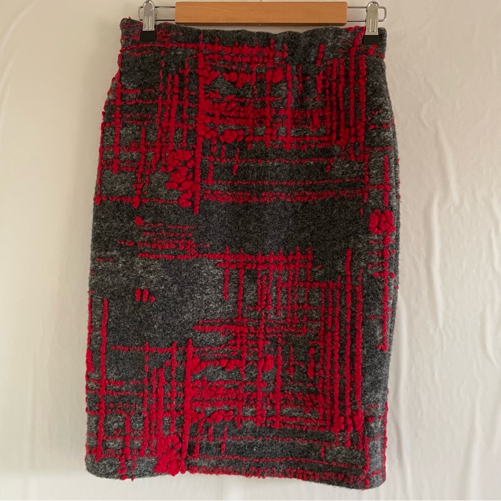 J.O.A. Gray Wool Pencil Skirt Size S